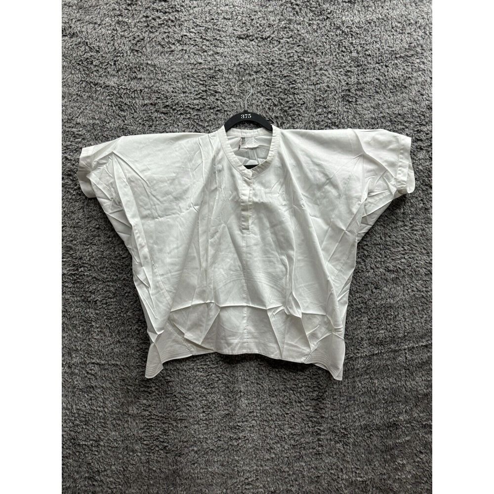 Dice Kayek Pink Label Oversized Blouse‎ In White Size 42